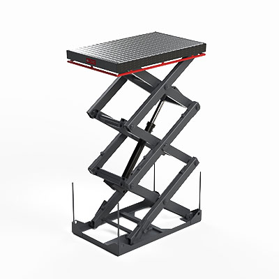 Гидравлический подъемный стол СПК Регион 2000х2000х3900 мм г/п 2000 кг (трехножничный)