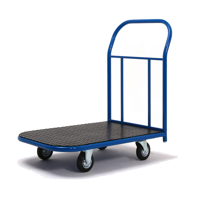 Платформенная тележка 125 мм Промышленник ПР-6.10 с резиновым покрытием Платформенная тележка 125 мм Промышленник ПР-6.10 с резиновым покрытием