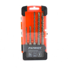Набор буров SDS-Plus 5 шт PATRIOT (5x110, 6x110, 6x160, 8x160, 10x160 мм) Набор буров SDS-Plus 5 шт PATRIOT (5x110, 6x110, 6x160, 8x160, 10x160 мм)