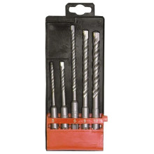 Набор буров по бетону, 5-6х110.6-8-10х160 мм, 5 шт, в пластиковой коробке, SDS Plus Matrix Набор буров по бетону, 5-6х110.6-8-10х160 мм, 5 шт, в пластиковой коробке, SDS Plus Matrix
