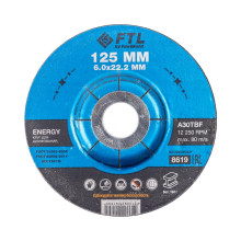 Круг для шлифования FoxWeld FTL Energy 125 х 6 х 22,2 мм A30TBF, 10 шт