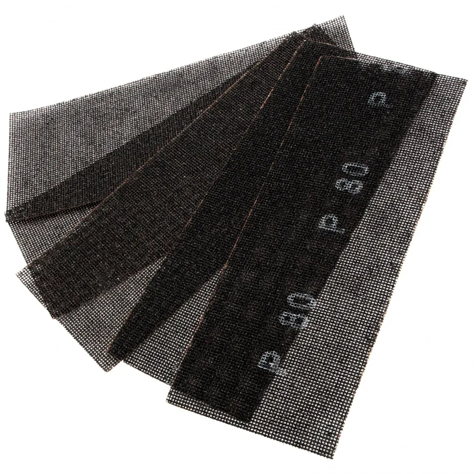 Сетка абразивная Denzel P 80, 115х280 мм, 5 шт