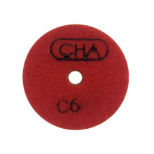Алмазный гибкий шлифовальный диск CHA C6 50x7,0 №1 гранит wet красный