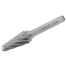 Борфреза сфероконическая KORNOR L0413NFM03 по алюминию (крупная насечка)