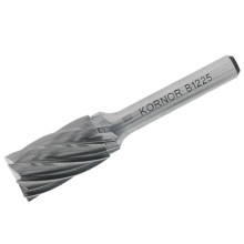 Борфреза цилиндрическая с торцом KORNOR B0613NFM03 по алюминию (крупная насечка)