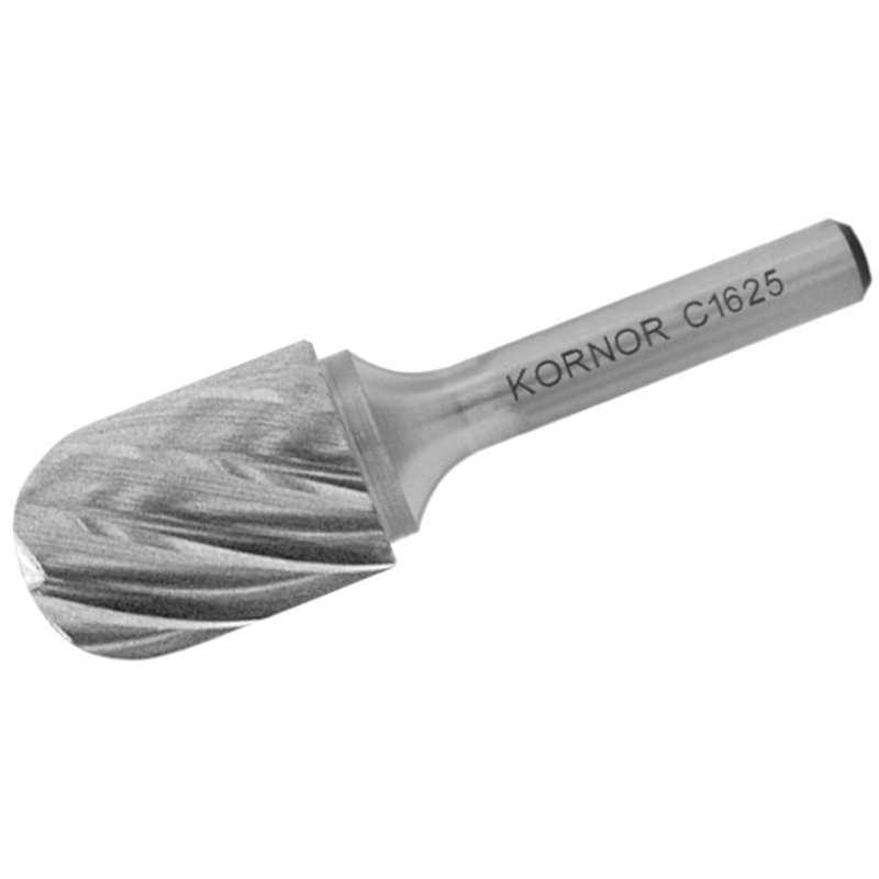 Борфреза сфероцилиндрическая KORNOR C0313M03 по алюминию (крупная насечка) Борфреза сфероцилиндрическая KORNOR C0313M03 по алюминию (крупная насечка)