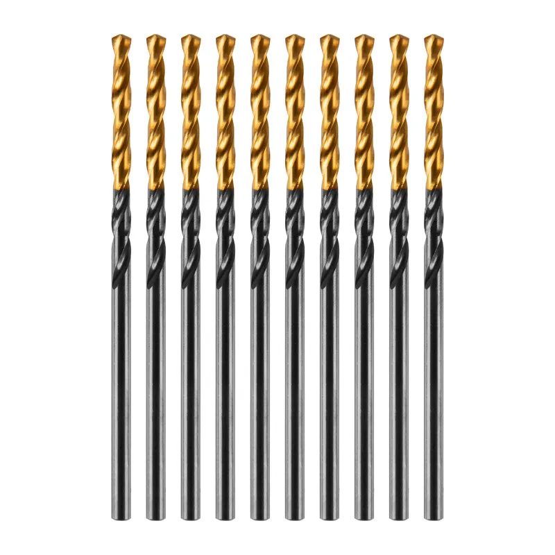 Сверло по металлу Denzel 2 мм, HSS-Tin, Golden Tip, 10 шт. Сверло по металлу Denzel 2 мм, HSS-Tin, Golden Tip, 10 шт.
