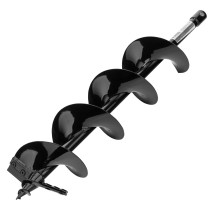 Шнек для грунта Denzel ER-150, диаметр 150 мм, длина 800 мм,соединение 20 мм, съемный нож