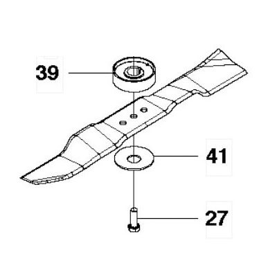 Нож R111B R111B5 Husqvarna 5810835-01