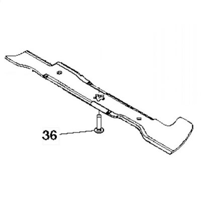 Нож левый для трактора Husqvarna 5324279-84 Нож левый для трактора Husqvarna 5324279-84