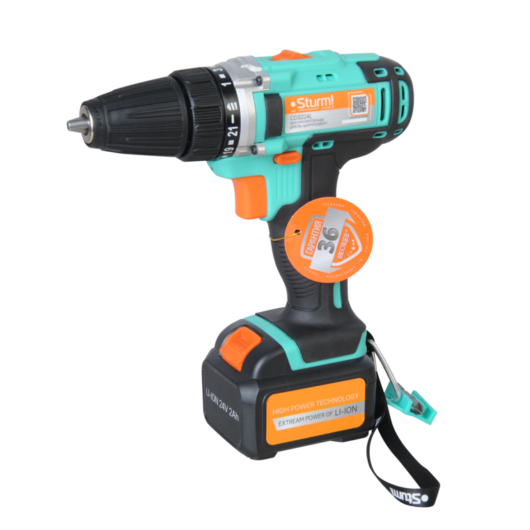 Аккумуляторный шуруповерт Sturm CD3224L Аккумуляторный шуруповерт Sturm CD3224L