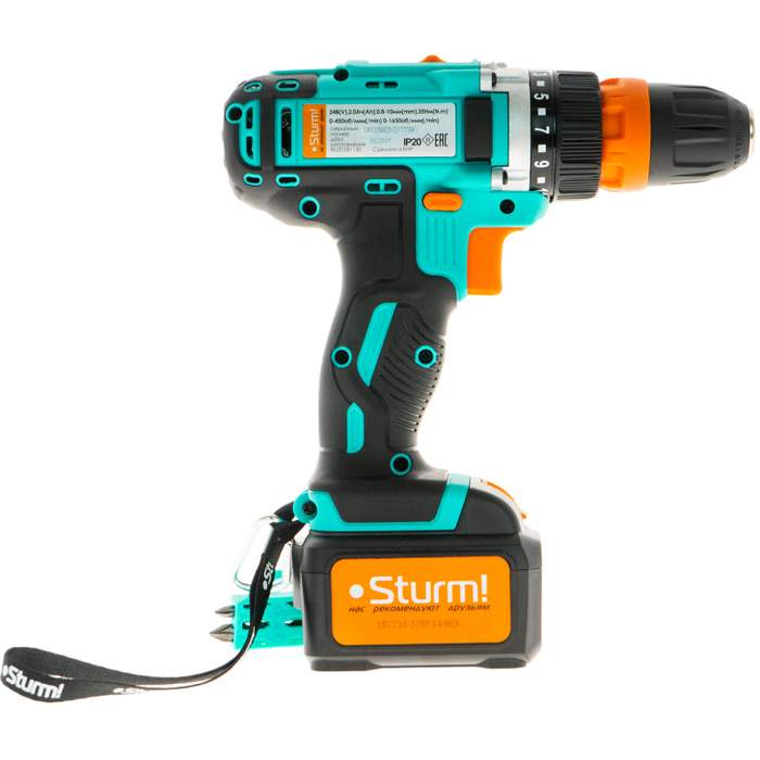Дрель аккумуляторная Sturm CD3224LT