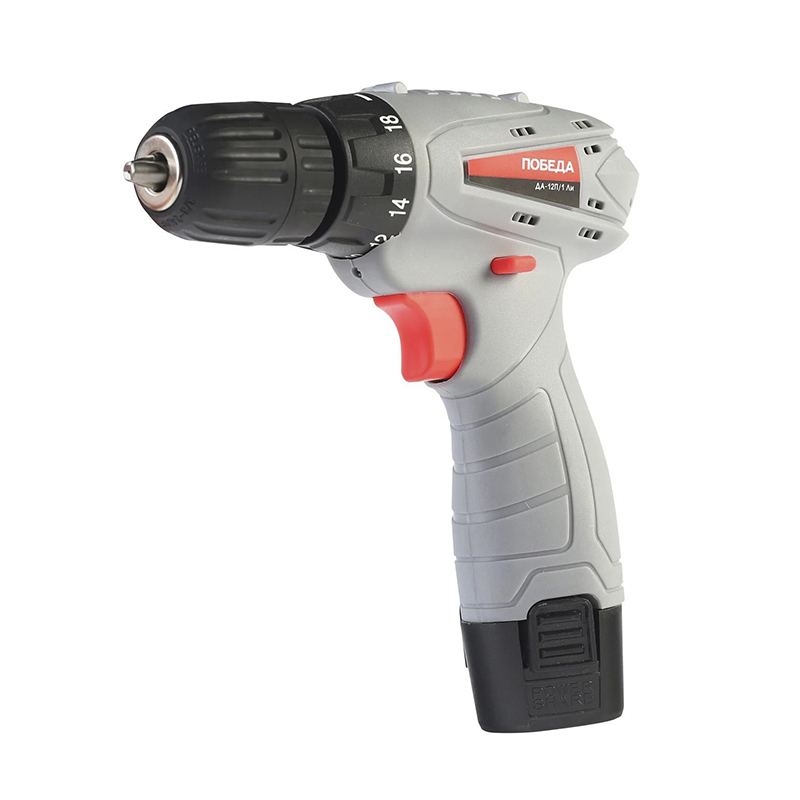Дрель-шуруповерт аккумуляторная ПОБЕДА ДА-12П/1 Ли (кейс) Дрель-шуруповерт аккумуляторная ПОБЕДА ДА-12П/1 Ли (кейс)