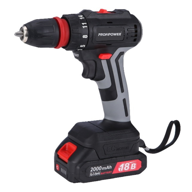 Шуруповерт бесщеточный ProfiPower DFRCN-18BT ( 18В,Li-ion-2шт, 2.0 Ач, 40Нм, съемный, в кейсе) Шуруповерт бесщеточный ProfiPower DFRCN-18BT ( 18В,Li-ion-2шт, 2.0 Ач, 40Нм, съемный, в кейсе)