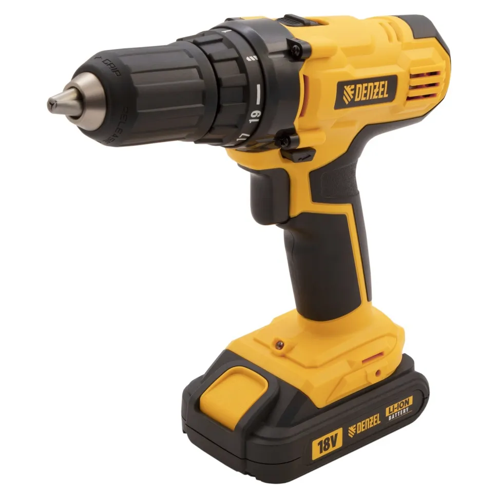 Дрель-шуруповерт аккумуляторная Denzel CDL-IB-18-02 Дрель-шуруповерт аккумуляторная Denzel CDL-IB-18-02