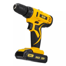 Дрель-шуруповерт аккумуляторная ударная DELI DL-CZ20-E1D2 ( 2АКБ 20Вх2Ач + ЗУ, 29Нм, реверс) Дрель-шуруповерт аккумуляторная ударная DELI DL-CZ20-E1D2 ( 2АКБ 20Вх2Ач + ЗУ, 29Нм, реверс)