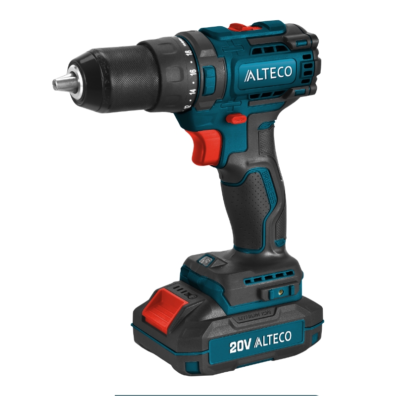 Бесщеточная аккумуляторная дрель шуруповёрт ALTECO CD 1813 Li BL X2