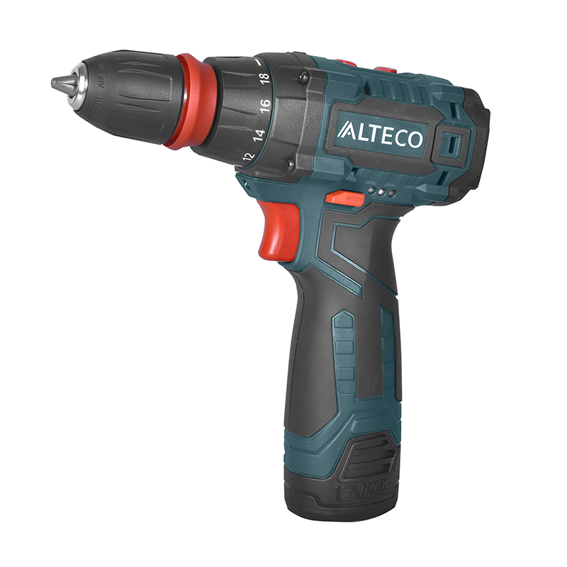 Аккумуляторная дрель шуруповёрт со съемным патроном ALTECO CD 1210F Li X2 Аккумуляторная дрель шуруповёрт со съемным патроном ALTECO CD 1210F Li X2
