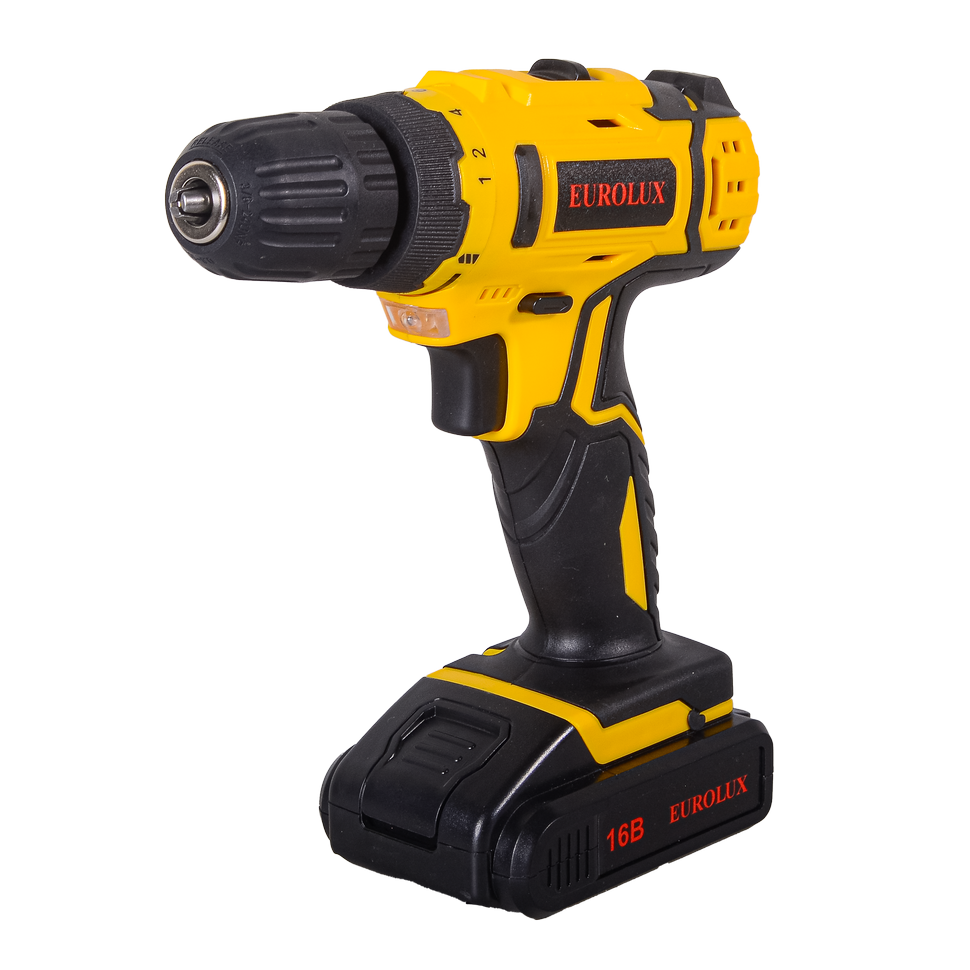 Дрель-шуруповерт аккумуляторная Eurolux ДА-16/2Li