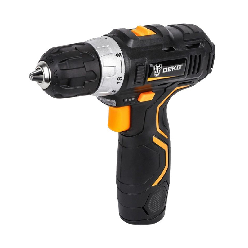 Аккумуляторная дрель-шуруповерт DEKO GCD12DU3 в кейсе + набор 104 инструмента для дома, 12В, 2х1.5Ач