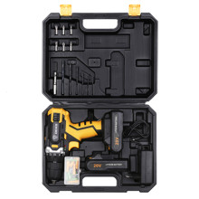 Аккумуляторная дрель 20В DEKO DKCD20FU-Li 1.5Ahx2 63 (в кейсе с 63 инструментами)