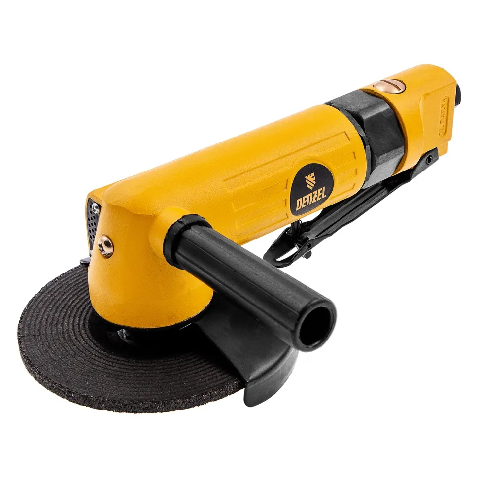 Пневматическая углошлифовальная машина Denzel AG125, 11000 об/мин, 125 мм, 186 л/мин Пневматическая углошлифовальная машина Denzel AG125, 11000 об/мин, 125 мм, 186 л/мин