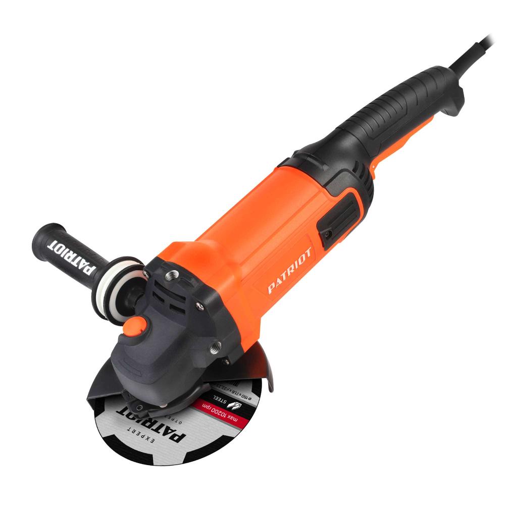 Машина углошлифовальная сетевая (УШМ) PATRIOT AG 150, 1700Вт, диск 150 мм Машина углошлифовальная сетевая (УШМ) PATRIOT AG 150, 1700Вт, диск 150 мм
