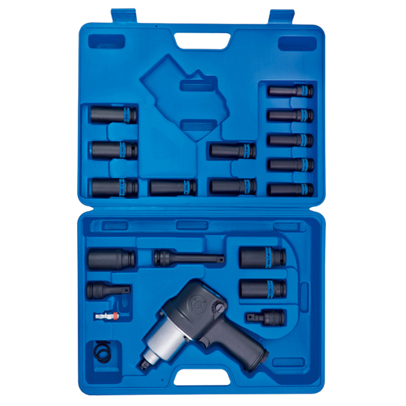 Гайковерт пневматический 1/2 678 Нм (комплект 23 предмета)