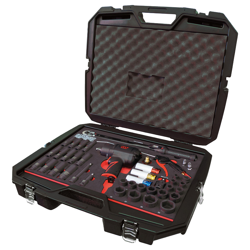 Набор пневмоинструмента MIGHTY SEVEN NC-4255QC 1/2 с принадлежностями, кейс, 41 предмет