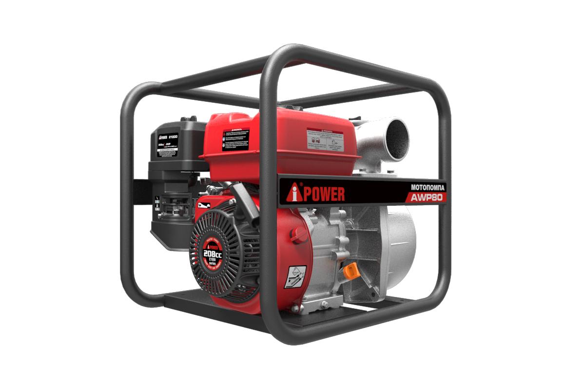 Бензиновая мотопомпа для чистой воды A-iPower AWP80 Бензиновая мотопомпа для чистой воды A-iPower AWP80